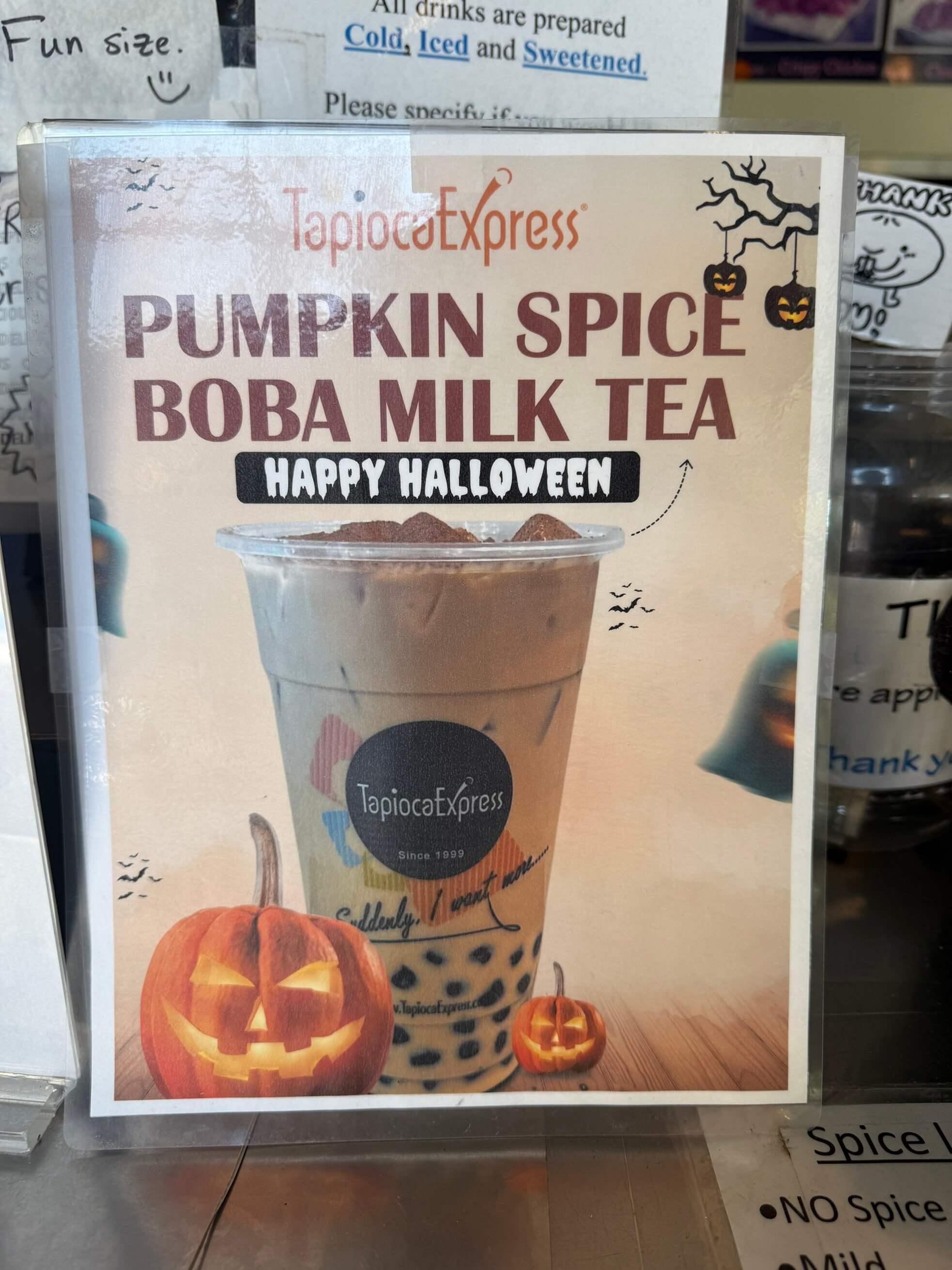 Halloween Themed Boba Milk Tea